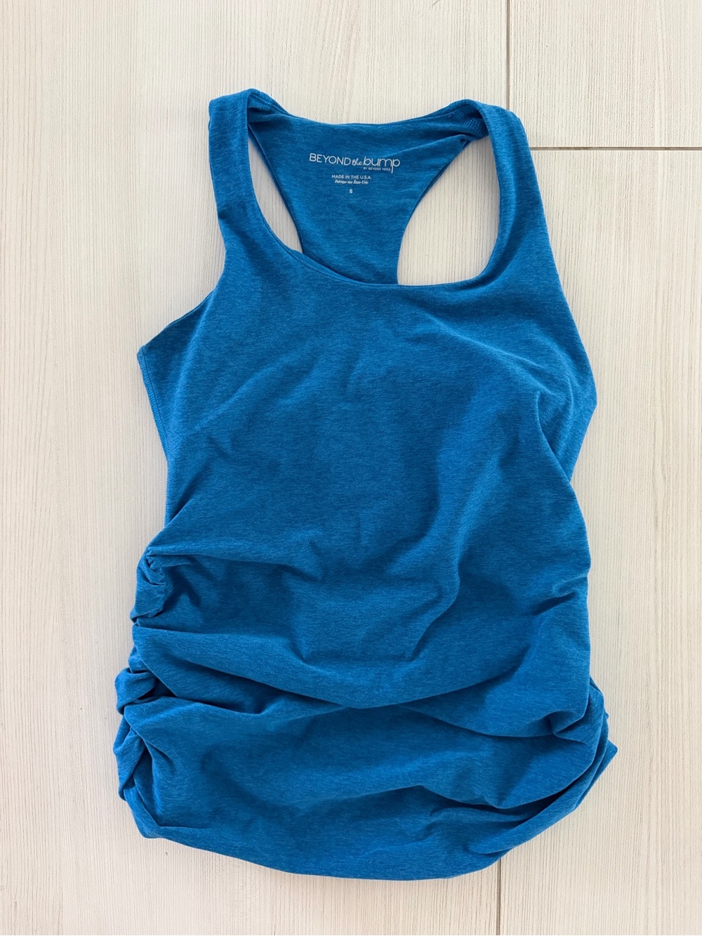 Beyond the Bump Maternity Teal Maternity Racerback Tank S